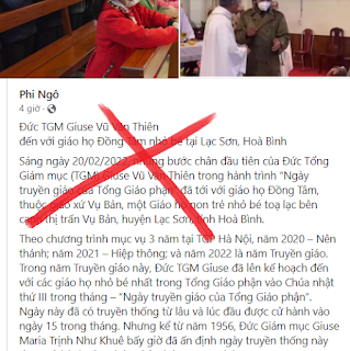 Cần xử lý nghiêm các đối tượng đưa tin sai sự thật về vụ việc tại Giáo xứ Vụ Bản