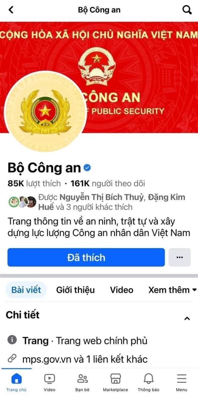 Cảnh báo thủ đoạn mạo danh Cổng Thông tin điện tử Bộ Công an