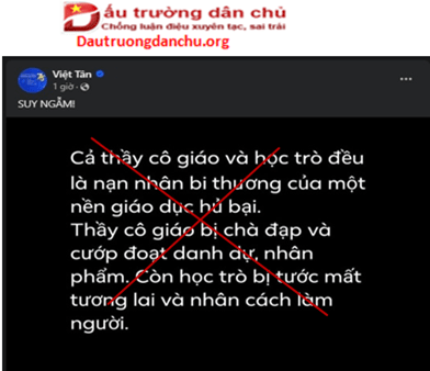 Cảnh giác luận điệu xuyên tạc xáo rỗng của Việt Tân về nền giáo dục Việt Nam