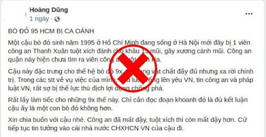 Cảnh giác với luận điệu “công an đánh dân”