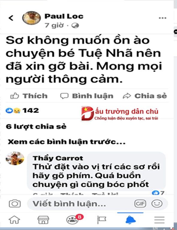 Câu chuyện Huỳnh Thục Vy 'lấy con' làm lá chắn: Các nhà đấu tranh dân chủ đồng loạt hạ mình công khai xin lỗi