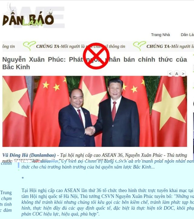 Câu trả lời rõ ràng nhất cho luận điệu “Thủ tướng là người phát ngôn của Bắc Kinh” Câu trả lời rõ ràng nhất cho luận điệu “Thủ tướng là người phát ngôn của Bắc Kinh”