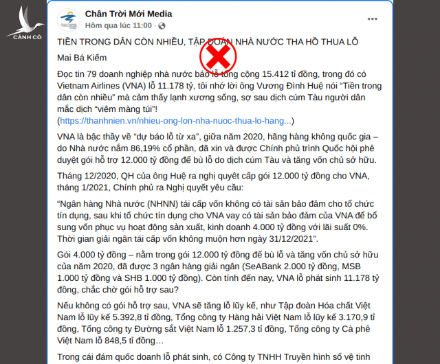Chân Trời Mới Media không biết gì về kinh tế, thì đừng “bi bô” học đòi bình luận! Chân Trời Mới Media không biết gì về kinh tế, thì đừng “bi bô” học đòi bình luận!