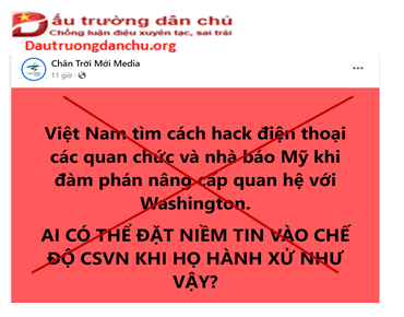 Chân Trời Mới Media lấy dạ tiểu nhân đo lòng quân tử để vu khống