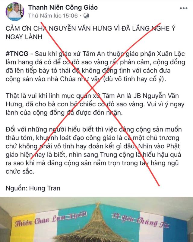 Chẳng nhẽ người Công giáo không có Tổ quốc chăng, hả ông lm Nguyễn Đức Nhân?