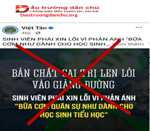 Chỉ có Việt Tân mới có thể viết và đăng tải nội dung vô lý, bịa đặt không đúng sự thật như vậy