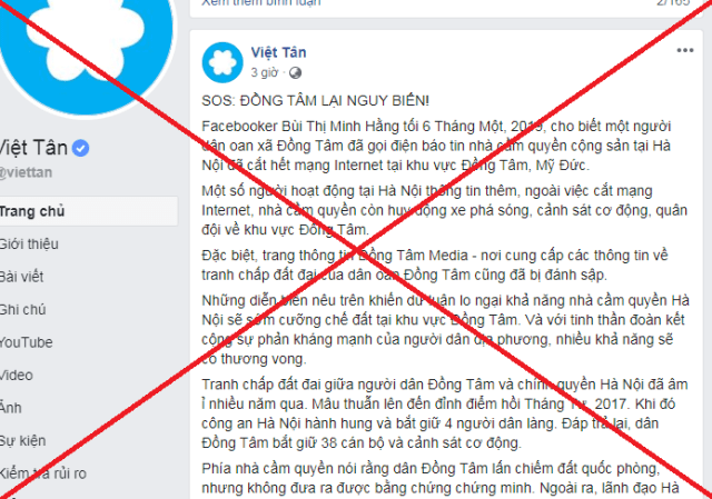 Chiêu bài mới ở Đồng Tâm