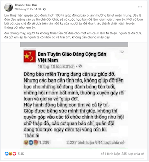 Chiêu trò giả mạo thông báo của Ban Tuyên giáo của Bùi Thanh Hiếu - Người Buôn gió!