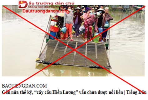 Chiêu trò lấy hình tượng cầu Hiền Lương để xuyên tạc, chống phá