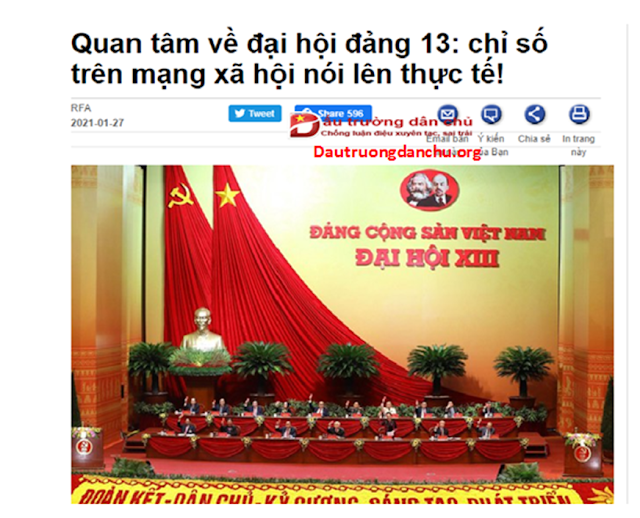 Chiêu trò mượn danh 'ý kiến người dân' để quy chụp 'người dân không quan tâm' đến Đại hội XIII của Đảng