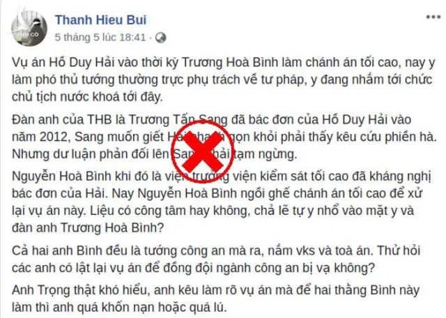 Chính trị hóa phiên tòa xét xử Hồ Duy Hải là một trò đểu cáng!