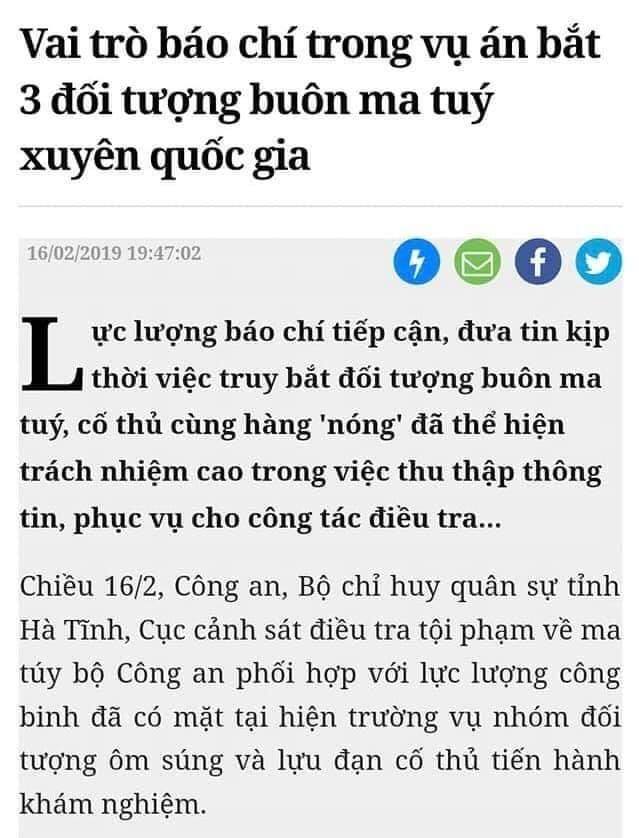 Cho hỏi báo chí có vai trò gì? À, là kịp thời đưa tin :))