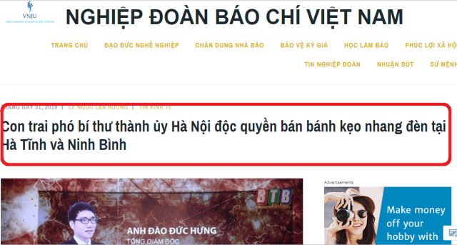 Chủ Doanh Nghiệp Trúng Thầu Lễ Thắng Hương Ở Hà Tĩnh Và Ninh Bình Là Con Trai Phó Bí Thư Hà Nội?