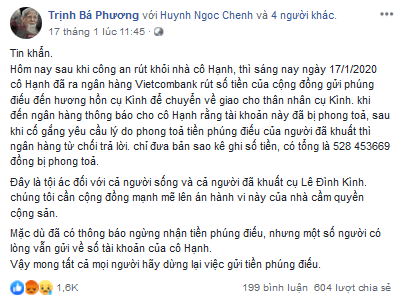 Chứng cứ việt tân tài trợ cho thảo khấu Đồng Tâm