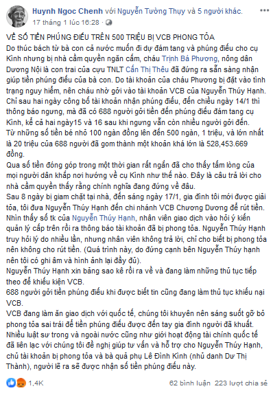 Chứng cứ việt tân tài trợ cho thảo khấu Đồng Tâm