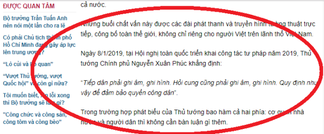 Chuyện ghi âm, ghi hình: ĐỪNG BẺ CONG PHÁT BIỂU CỦA THỦ TƯỚNG