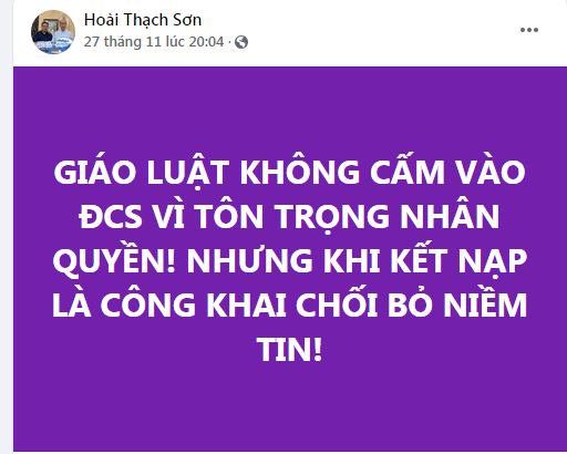 Chuyện về một linh mục chưa đóng góp gì cho đất nước mà ngược lại luôn tìm cách phá hoại