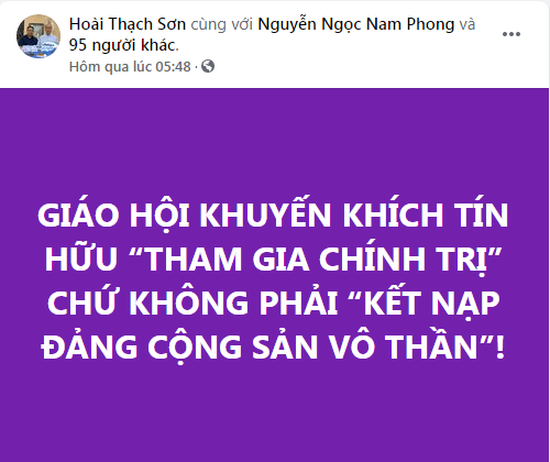 Chuyện về một linh mục chưa đóng góp gì cho đất nước mà ngược lại luôn tìm cách phá hoại