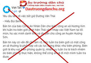 Có chính xác là nhân vật Đường Văn Thái hay không?