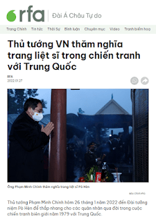 Cờ vàng cố tình không thấy báo chí đưa tin về chiến tranh biên giới Việt-Trung?