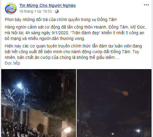 Cổ xúy cho đám giặc cỏ tại Đông Tâm – số giáo sỹ cực đoan đang vấy bẩn lên chiếc áo thầy tu