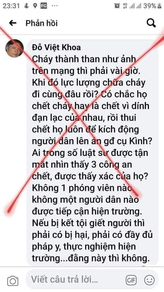 Con đường chống phá của Đỗ Việt Khoa