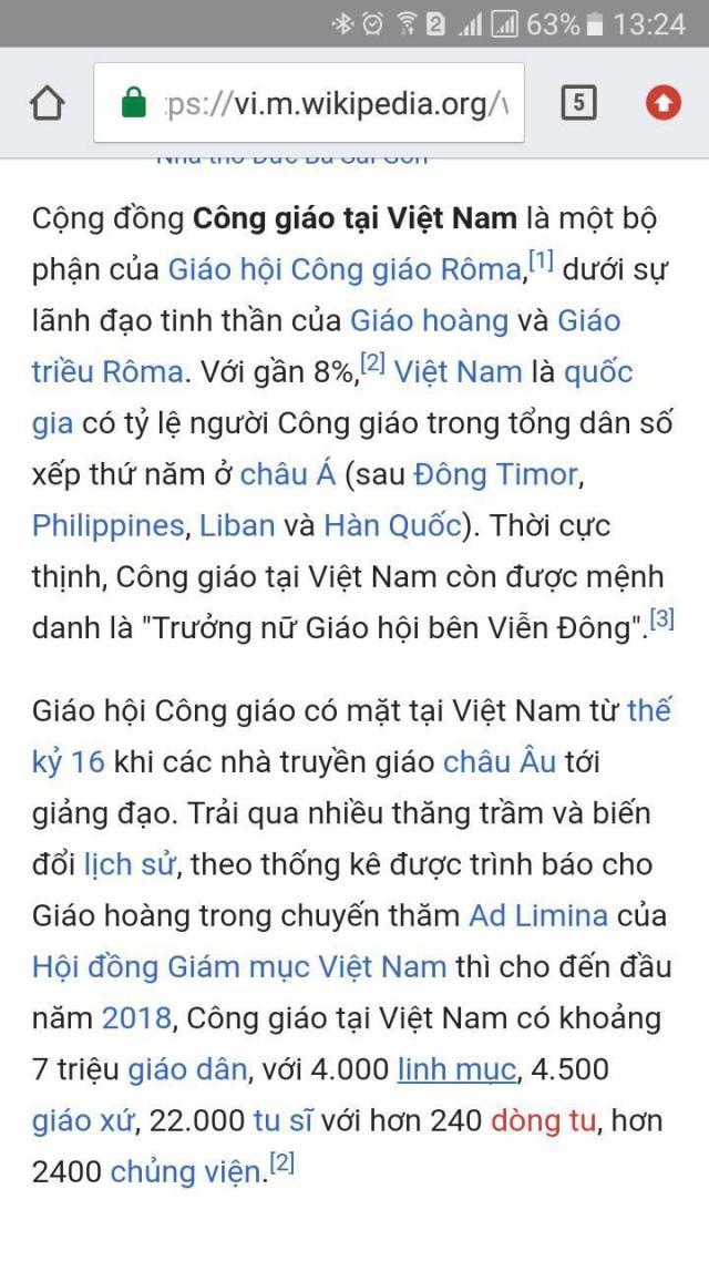 Công giáo hay bất kỳ tôn giáo nào khác trên đất nước Việt Nam đều phải chịu sự quản lý của Hiến pháp và pháp luật Việt Nam *