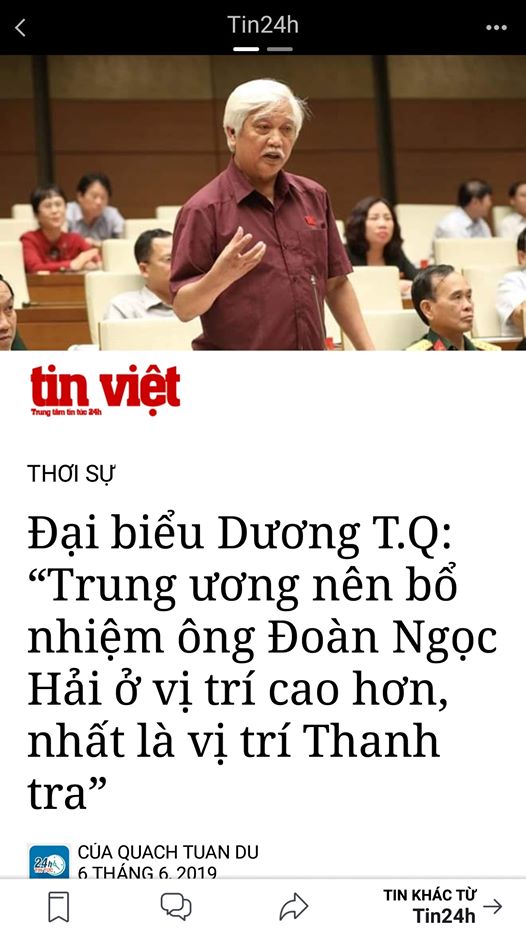 Trung ương có nên bổ nhiệm lại đối với ông Đoàn Ngọc Hải?