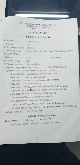 Đà Nẵng: Thiếu tướng giả Phạm Văn Hải, Chủ tịch hội Cựu chiến sĩ bảo vệ thành cổ Quảng Trị ở Đà Nẵng là ai?