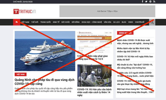 Đại Kỷ Nguyên, tinhhoa.net, trithucvn.net là những trang tin giả, bất hợp pháp tại Việt Nam