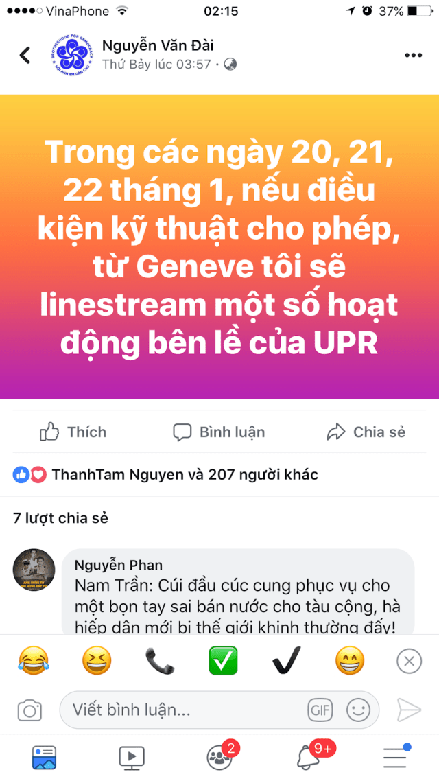 Đám Việt tân đang bu đến Geneva để chống phá phiên UPR2019 của Việt Nam