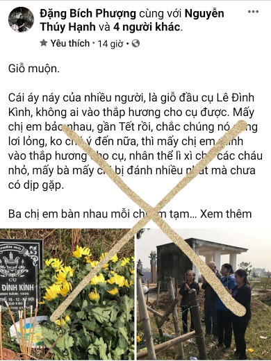 Đặng Bích Phượng và sự thờ ơ của gia đình Dư Thị Thành