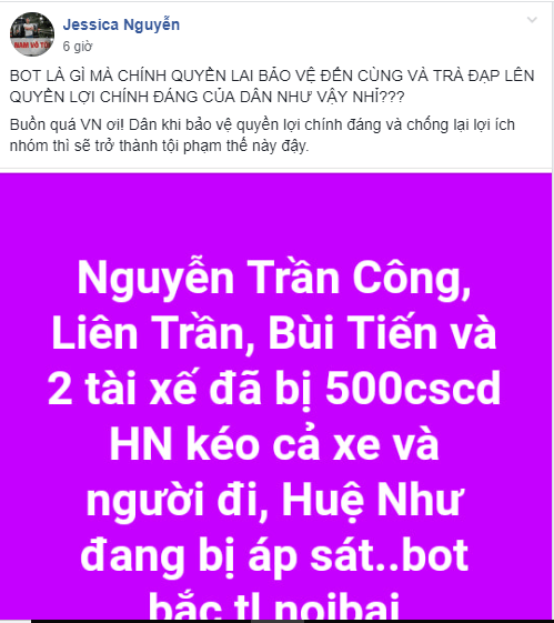 Đề Nghị Xử Lý Người Đưa Tin Thất Thiệt Về Tình Trạng An Ninh Tại Trạm Thu Phí Bắc Thăng Long - Nội Bài