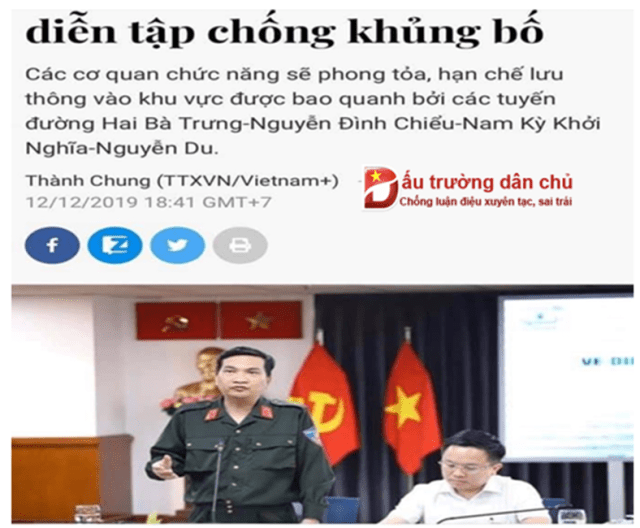 Diễn tập chống khủng bố tại sao không?