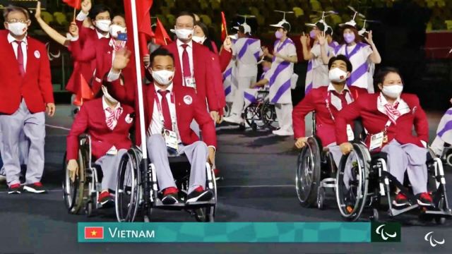 Đoàn Thể thao Việt Nam rạng rỡ tại Lễ khai mạc Paralympic Tokyo 2020