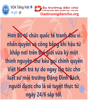 Đòi quyền lợi cho Đặng Đình Bách chỉ là cái cớ của rất nhiều tổ chức, cá nhân phản động!