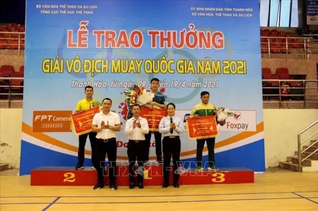 Đội Thanh Hóa giành giải nhất toàn đoàn tại giải vô địch Muay quốc gia 2021