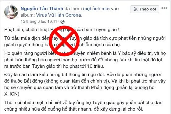 Đổi trắng thay đen khiến cộng đồng bất an là có tội với đất nước, với dân tộc