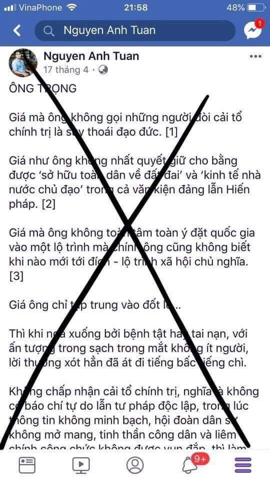 Đối Tượng Phản Động Nguyễn Anh Tuấn Và Tổ Chức Voice