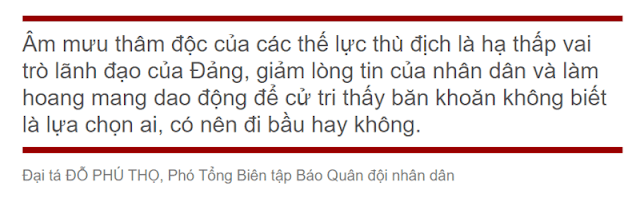 Đừng để bị kẻ xấu lôi kéo mà từ bỏ quyền bầu cử thiêng liêng