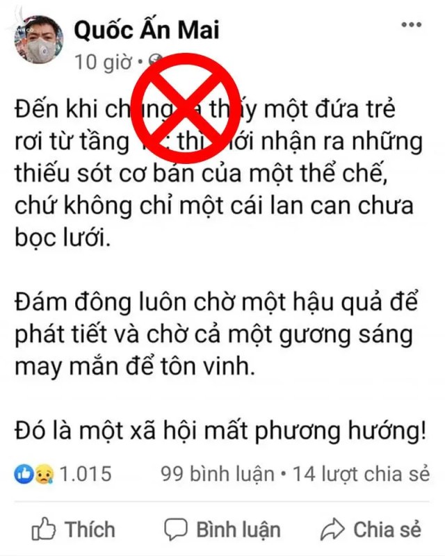 Em bé rơi từ tầng 13: Lỗi thuộc về ai?