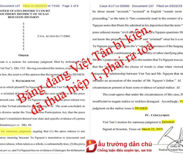 Nguyễn Thanh Tú-Hành trình đưa tổ chức khủng bố Việt tân ra tòa