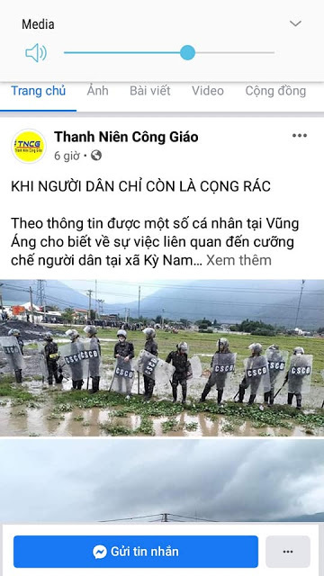 Giáo dân Kỳ Anh, Hà Tĩnh làm loạn cản trở chính quyền xây dựng công trình