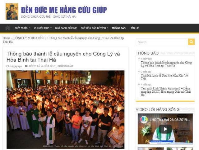 Giáo xứ Thái Hà không còn là nơi sinh hoạt tôn giáo ?