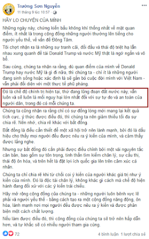 Giới “hoạt động dân chủ” cần Nhà nước Việt Nam để đoàn kết?