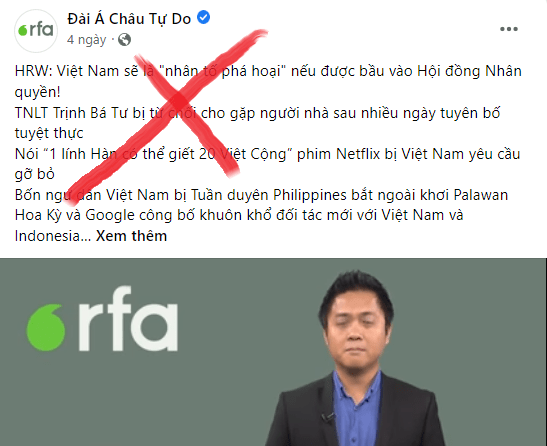 Giọng điệu tởm lợm của RFA