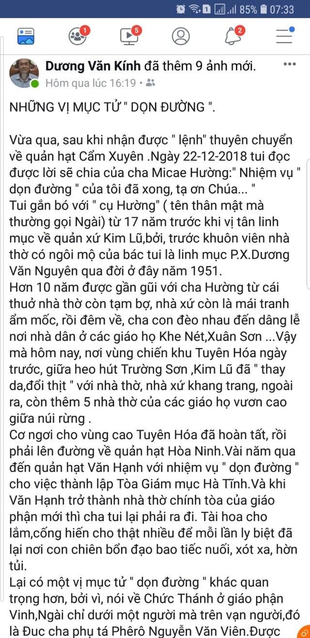 GÓC NHÌN: Những con sóng ngầm trong lòng Giáo phận Hà Tĩnh