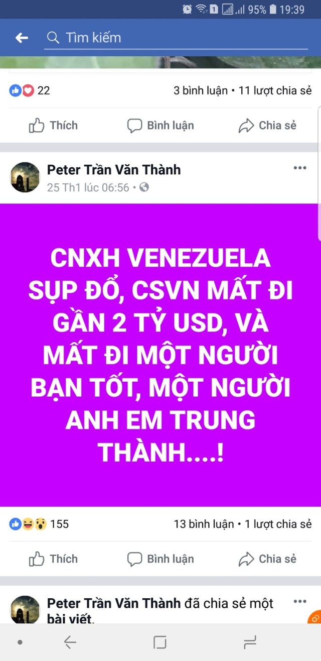 Hả hê trước tình hình Venezuela - Bọn phản động đội lốt Công giáo đã lộ nguyên hình!