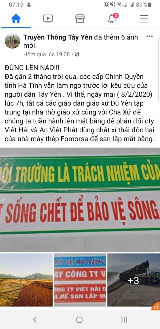 HÀ TĨNH: Cần làm rõ, xử lý nghiêm hành vi mạo danh giáo hội để kích động, tổ chức biểu tình!