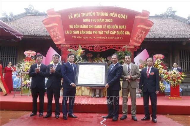 Hải Dương: Lễ hội đền Quát được công nhận là di sản văn hóa phi vật thể quốc gia